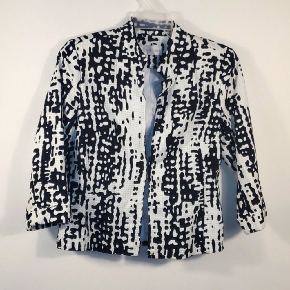 Erin London black and white Blazer Size Small - Picture 4 of 12